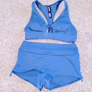 PINK Sport XS Victoria Secret blue- 2-pieces functional as exercise and swimming